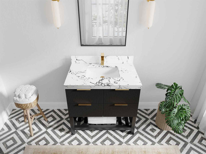 Catalina 36 in. W x 22 in. D Center Sink Bathroom Vanity - photo 42