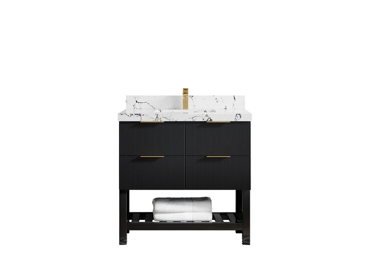 Catalina 36 in. W x 22 in. D Center Sink Bathroom Vanity - photo 43