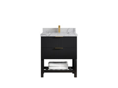 Catalina 30 in W x 22 in D Free Standing Reeded Single Sink Bathroom Vanity - photo 28