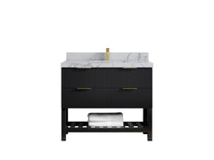 Catalina 42 in W x 22 in D Free Standing Reeded Single Sink Bathroom Vanity - photo 28
