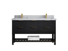 Catalina 60 in W x 22 in D Free Standing Reeded Double Sink Bathroom Vanity - photo 29