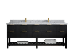 Catalina 84 in W x 22 in D Free Standing Reeded Double Sink Bathroom Vanity - photo 29