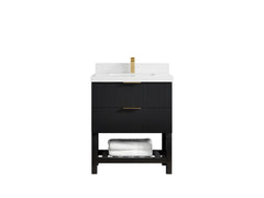 Catalina 30 in W x 22 in D Free Standing Reeded Single Sink Bathroom Vanity - photo 30