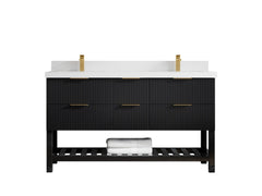 Catalina 60 in W x 22 in D Free Standing Reeded Double Sink Bathroom Vanity - photo 31