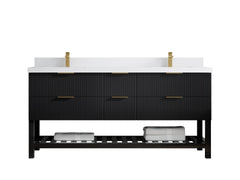 Catalina 72 in W x 22 in D Free Standing Reeded Double Sink Bathroom Vanity - photo 31
