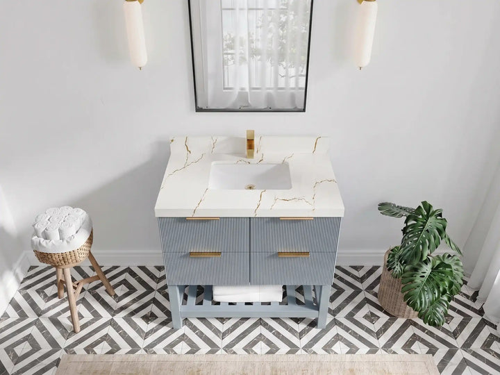 Catalina 36 in. W x 22 in. D Center Sink Bathroom Vanity - photo 22