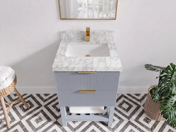 Catalina 24 in. W x 22 in. D Single Sink Bathroom Vanity - photo 9