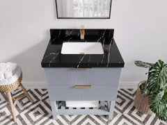 Catalina 30 in W x 22 in D Free Standing Reeded Single Sink Bathroom Vanity - photo 29