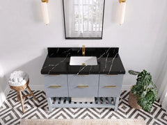 Catalina 48 in W x 22 in D Free Standing Reeded Single Sink Bathroom Vanity - photo 6