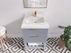 Catalina 24 in. W x 22 in. D Single Sink Bathroom Vanity - photo 6