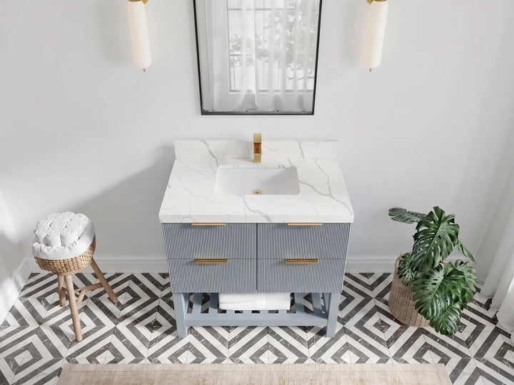 Catalina 36 in. W x 22 in. D Center Sink Bathroom Vanity - photo 10