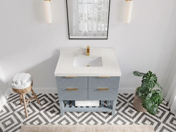 Catalina 36 in. W x 22 in. D Center Sink Bathroom Vanity - photo 23