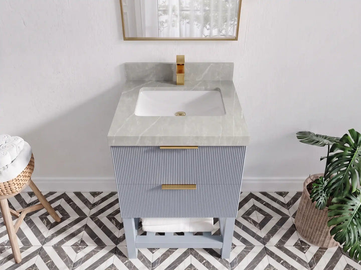 Catalina 24 in. W x 22 in. D Single Sink Bathroom Vanity - photo 12