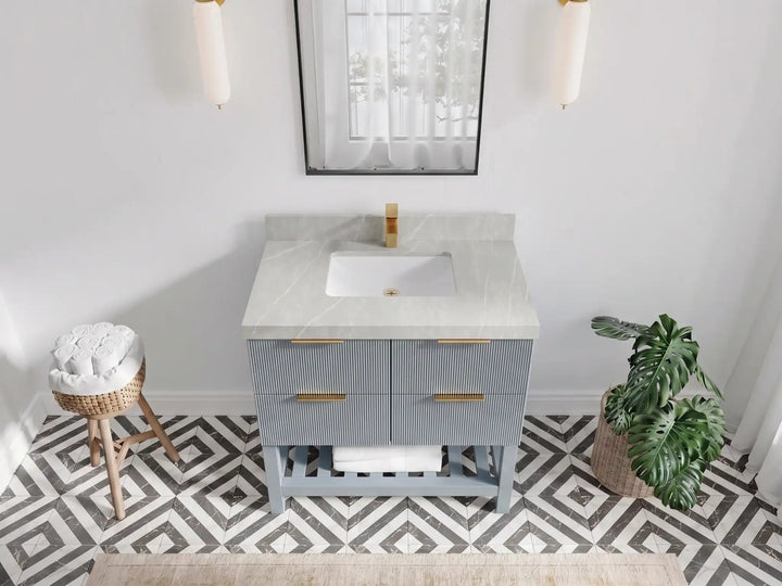 Catalina 36 in. W x 22 in. D Center Sink Bathroom Vanity - photo 16