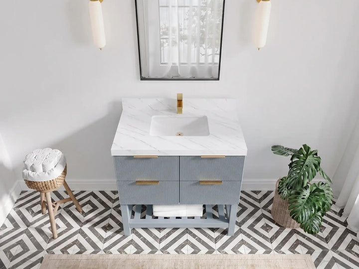 Catalina 36 in. W x 22 in. D Center Sink Bathroom Vanity - photo 25