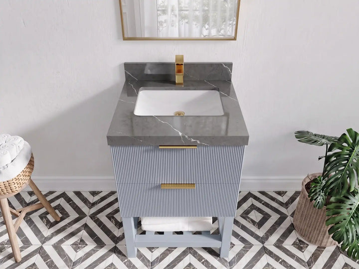 Catalina 24 in. W x 22 in. D Single Sink Bathroom Vanity - photo 11