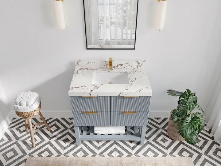 Catalina 36 in. W x 22 in. D Center Sink Bathroom Vanity - photo 18