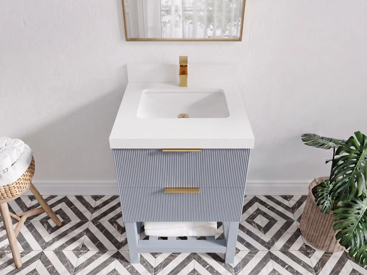 Catalina 24 in. W x 22 in. D Single Sink Bathroom Vanity - photo 4
