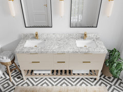 Catalina 72 in W x 22 in D Free Standing Reeded Double Sink Bathroom Vanity - photo 18