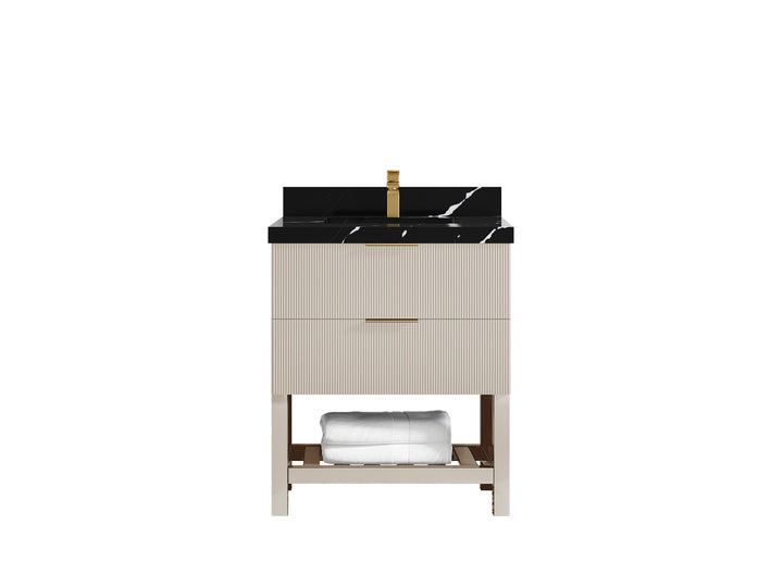 Catalina 30 in W x 22 in D Free Standing Reeded Single Sink Bathroom Vanity - photo 9