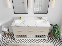 Catalina 60 in W x 22 in D Free Standing Reeded Double Sink Bathroom Vanity - photo 10