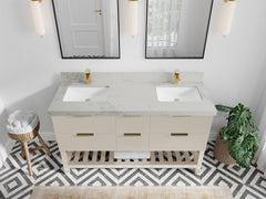 Catalina 60 in W x 22 in D Free Standing Reeded Double Sink Bathroom Vanity - photo 14