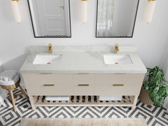 Catalina 72 in W x 22 in D Free Standing Reeded Double Sink Bathroom Vanity - photo 14