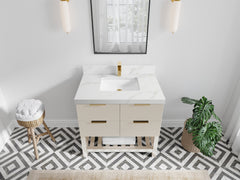 Catalina 36 in. W x 22 in. D Center Sink Bathroom Vanity - photo 16