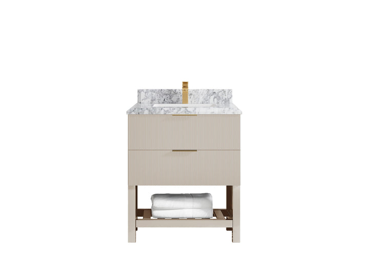 Catalina 30 in W x 22 in D Free Standing Reeded Single Sink Bathroom Vanity - photo 45