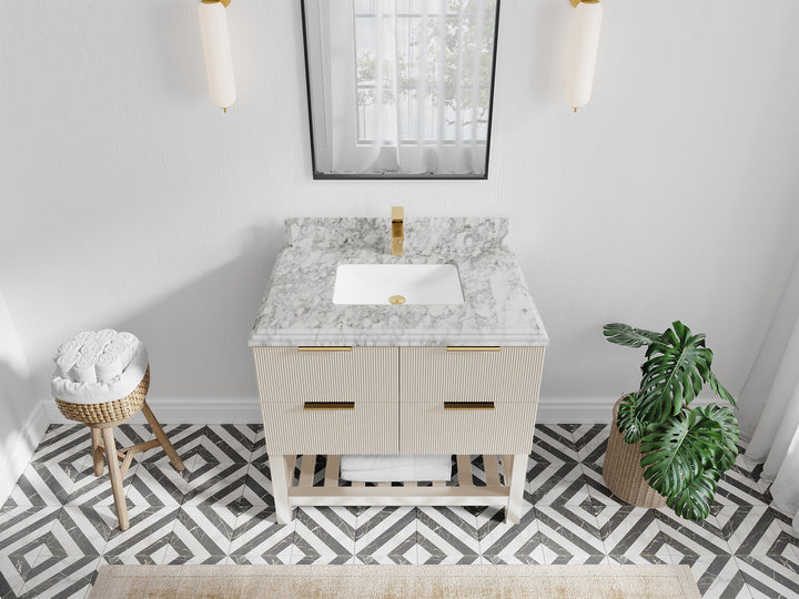 Catalina 36 in. W x 22 in. D Center Sink Bathroom Vanity - photo 42