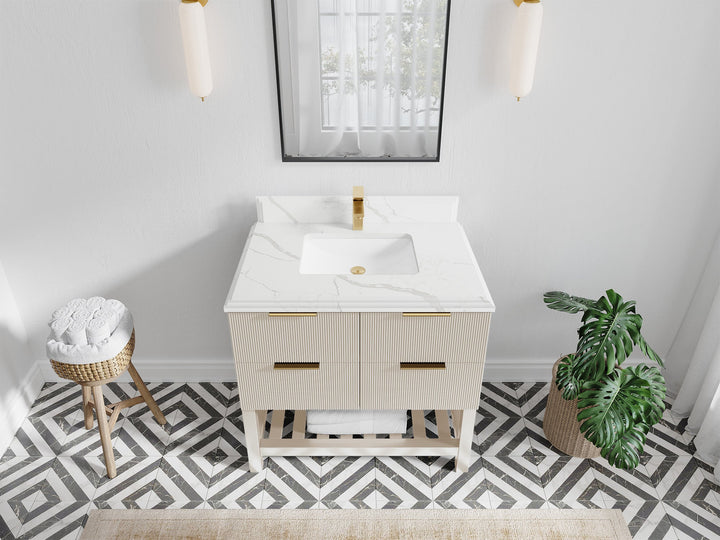 Catalina 36 in. W x 22 in. D Center Sink Bathroom Vanity - photo 22