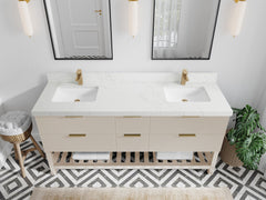 Catalina 72 in W x 22 in D Free Standing Reeded Double Sink Bathroom Vanity - photo 22