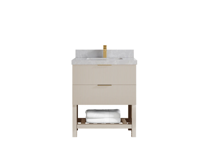 Catalina 30 in W x 22 in D Free Standing Reeded Single Sink Bathroom Vanity - photo 31