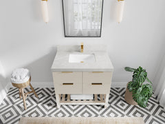 Catalina 36 in. W x 22 in. D Center Sink Bathroom Vanity - photo 24