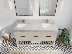 Catalina 60 in W x 22 in D Free Standing Reeded Double Sink Bathroom Vanity - photo 24