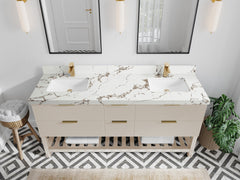Catalina 72 in W x 22 in D Free Standing Reeded Double Sink Bathroom Vanity - photo 28
