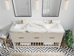 Catalina 72 in W x 22 in D Free Standing Reeded Double Sink Bathroom Vanity - photo 30