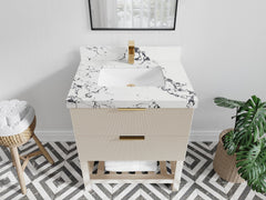 Catalina 30 in W x 22 in D Free Standing Reeded Single Sink Bathroom Vanity - photo 32