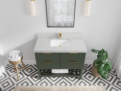 Catalina 42 in W x 22 in D Free Standing Reeded Single Sink Bathroom Vanity - photo 14
