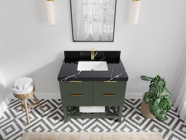 Catalina 36 in. W x 22 in. D Center Sink Bathroom Vanity - photo 17