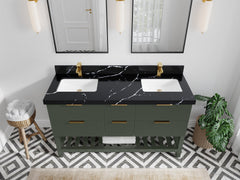 Catalina 60 in W x 22 in D Free Standing Reeded Double Sink Bathroom Vanity - photo 17