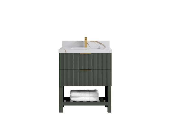 Catalina 30 in W x 22 in D Free Standing Reeded Single Sink Bathroom Vanity - photo 20