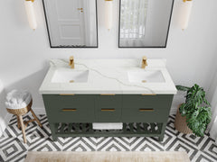 Catalina 60 in W x 22 in D Free Standing Reeded Double Sink Bathroom Vanity - photo 21