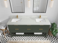 Catalina 72 in W x 22 in D Free Standing Reeded Double Sink Bathroom Vanity - photo 14