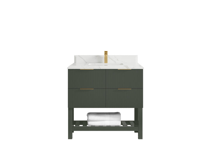 Catalina 36 in. W x 22 in. D Center Sink Bathroom Vanity - photo 44