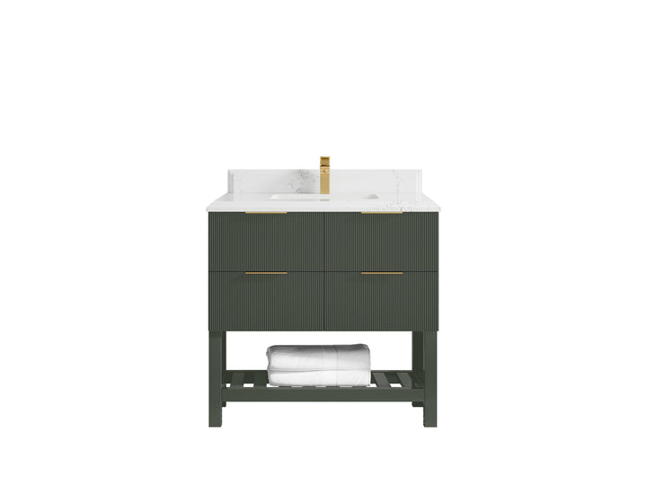Catalina 36 in. W x 22 in. D Center Sink Bathroom Vanity - photo 46