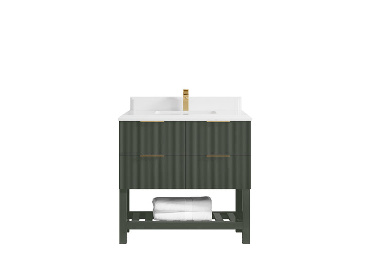Catalina 36 in. W x 22 in. D Center Sink Bathroom Vanity - photo 48