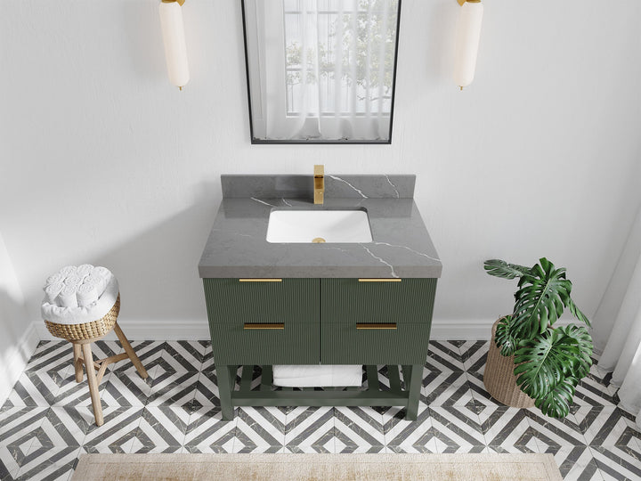 Catalina 36 in. W x 22 in. D Center Sink Bathroom Vanity - photo 31