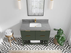 Catalina 42 in W x 22 in D Free Standing Reeded Single Sink Bathroom Vanity - photo 30