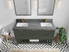 Catalina 60 in W x 22 in D Free Standing Reeded Double Sink Bathroom Vanity - photo 31